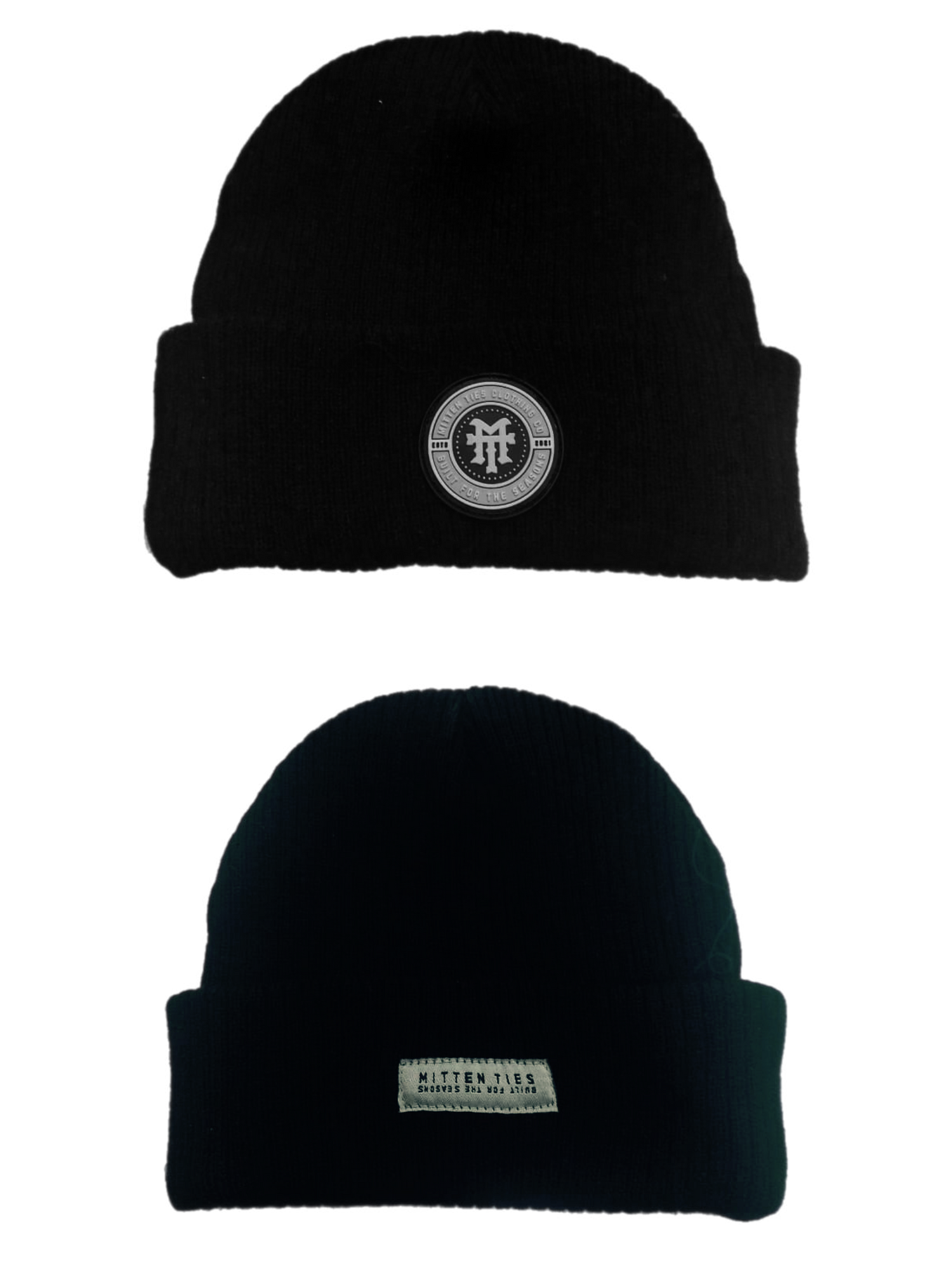 Mitten ties beanie (black)